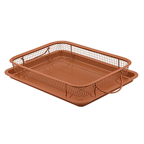 Baking with G&S Nonstick Crisper Basket with Baking Pan