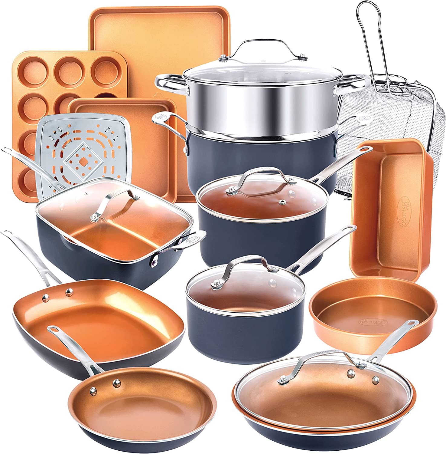 Gotham Steel 20 piece Cookware Set