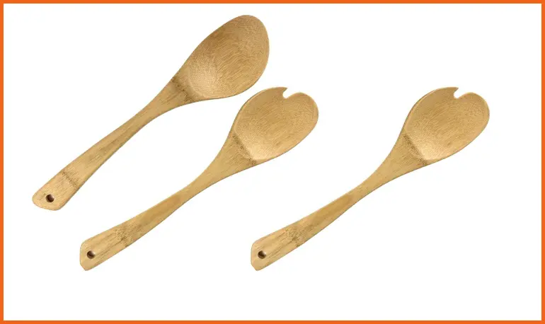 Bamboo Salad Server Set.