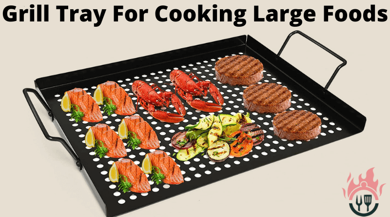 grill tray with meat